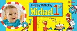FB005-WBL Dr. Seuss Birthday Water Bottle Labels