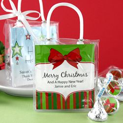 Holiday Hershey Kisses Gift Totes