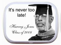 "It's  Never Too Late" Personalized Mint Tins