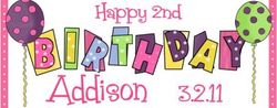 KB-02WBL - Happy Birthday Water Bottle Label