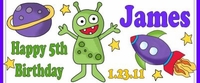 KB-03WBL - Space Aliens Water Bottle Labels