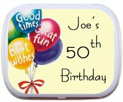 Balloons Birthday Mint Tins
