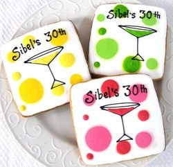 Martini Cookie Favors