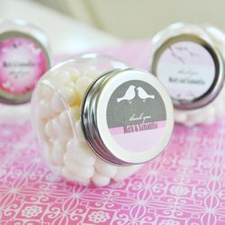 Personalized Bridal Shower Candy Jar Favors