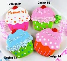 Personalized Cupcake Cookie Favors