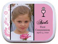 04T - Personalized Communion Photo Mint Tins