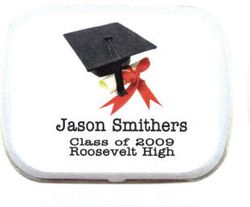 Personalized Mint Tins - Cap and Tassle Graduation Favor