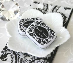 Damask Personalized Mint Tins