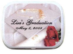 Personalized Mint Tins - Graduation Roses