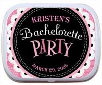 Personalized Mint Tins - Pink Lace Design