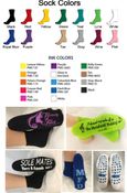 Custom Wedding Socks (case of 48) *FREE CUSTOM DESIGN*
