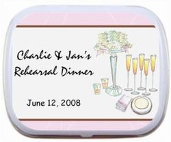 Rehearsal Dinner Personalized Mint Tins