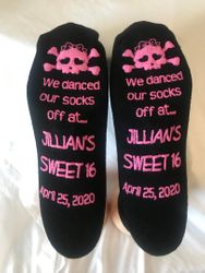 Sweet 16 Grippy Socks (case of 48) *FREE CUSTOM DESIGN*