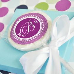 Sweet Monogram Personalized Lollipops