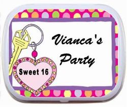 Sweet Sixteen Personalized Mint Tins