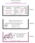 WED-16CW Pink Striped Wedding Candy Bars