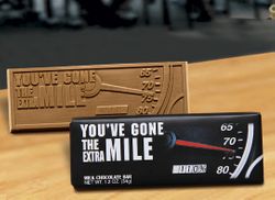You've Gone the Extra Mile Belgian Milk Chocolate Bar (case of 50)