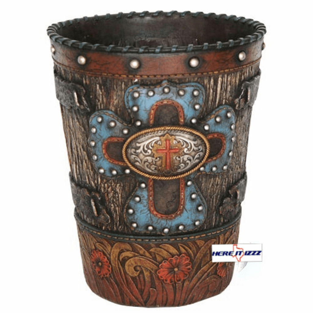 Studded Turquoise Cross Bath Set