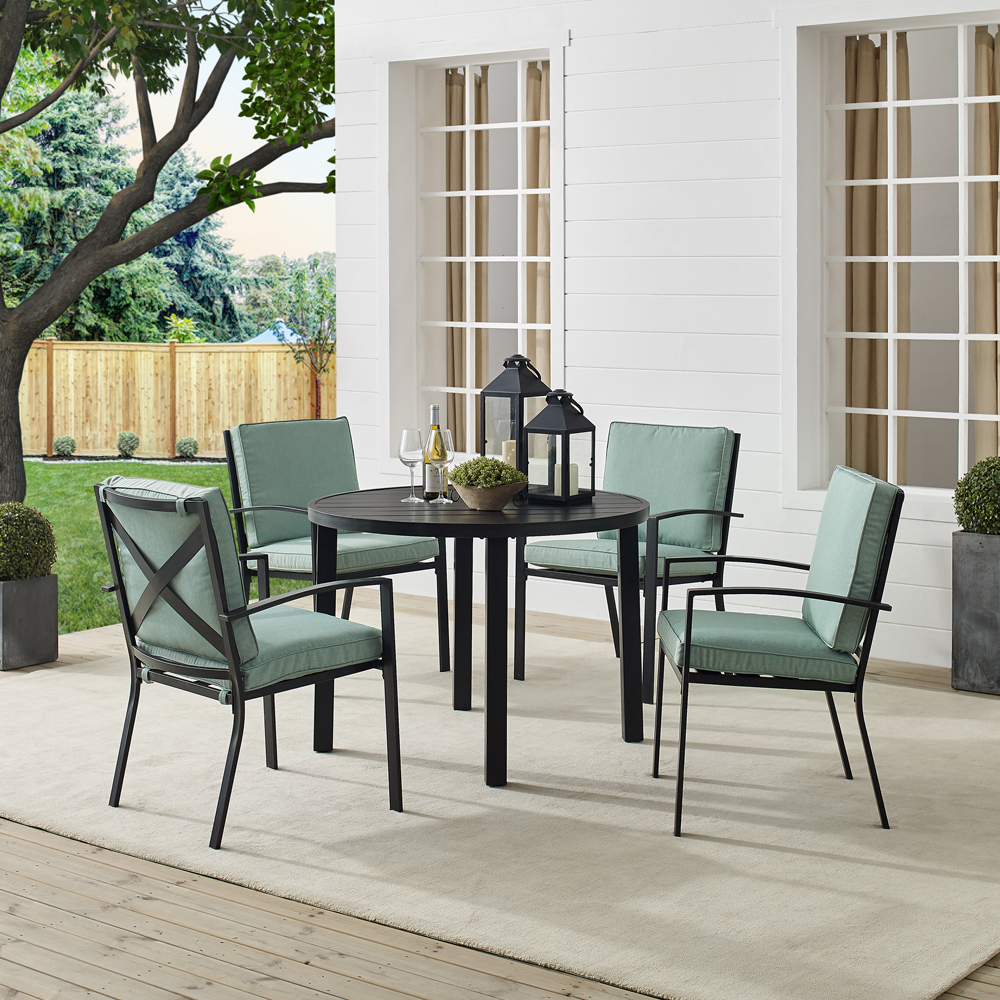 Crosley Furniture Kaplan 2-piece White Outdoor Chair Set - 72 W X 30.5