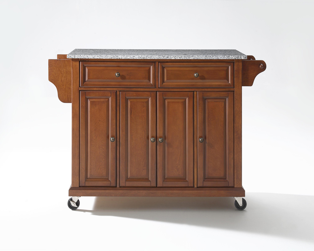 Crosley Furniture Solid Granite Top Kitchen Cart/Island in Classic