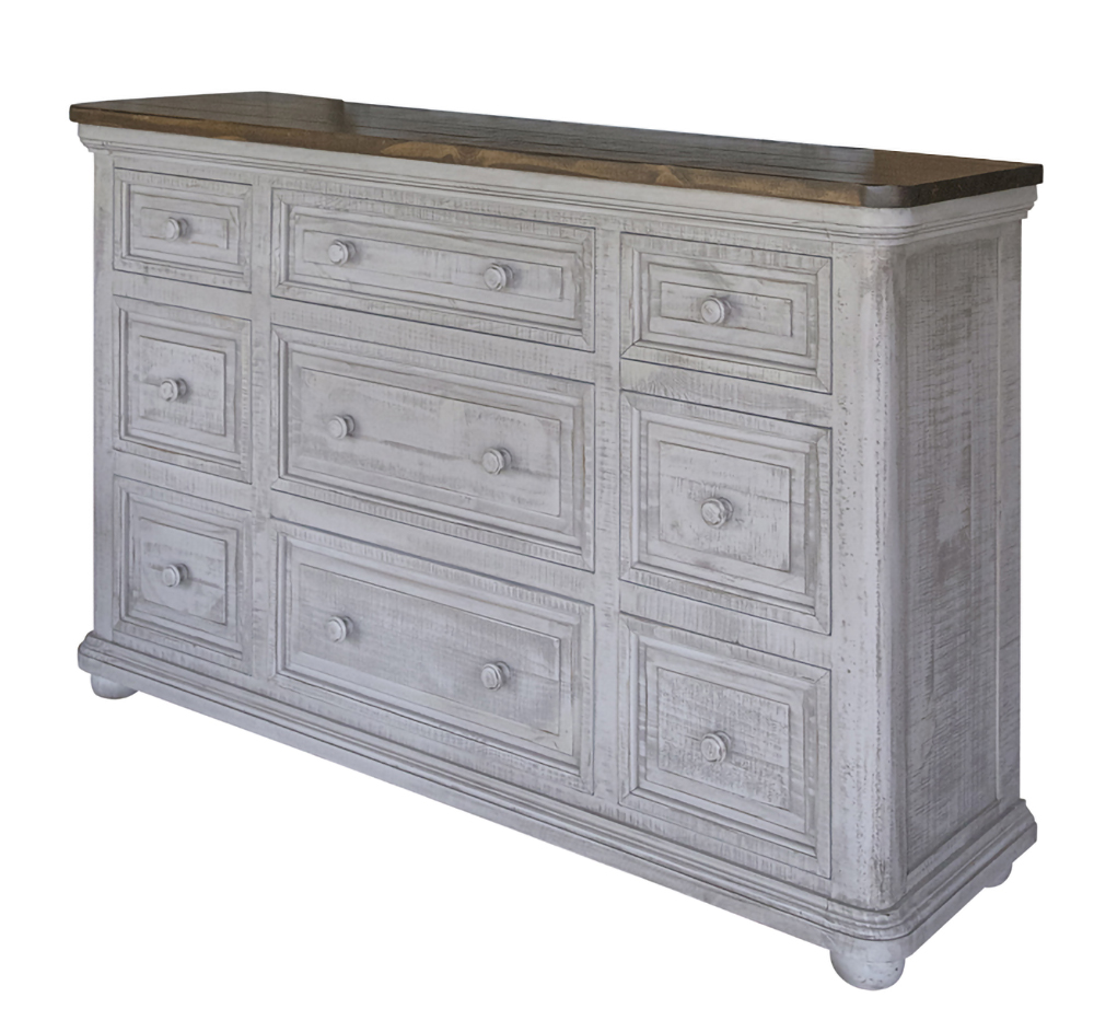 IFD - Luna Gray 9 Drawer, Dresser - IFD7651DSR