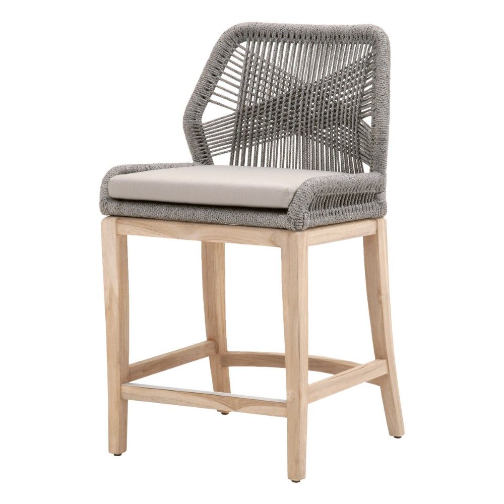Orient Express Furniture Loom Outdoor Counter Stool 6808CS.PLAR/SG/GT