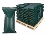 Acrylic Sandbags: Filled, 3,000 lbs Pallet - Green