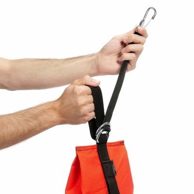 DropWeight Rigging Sandbag (10 lb Pre-Filled) - Orange