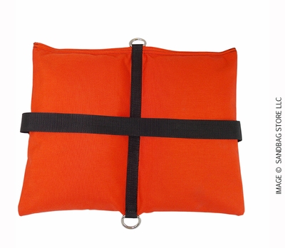 Filled Butterfly/Fly Away Sandbag Heavy Duty 20lb Orange