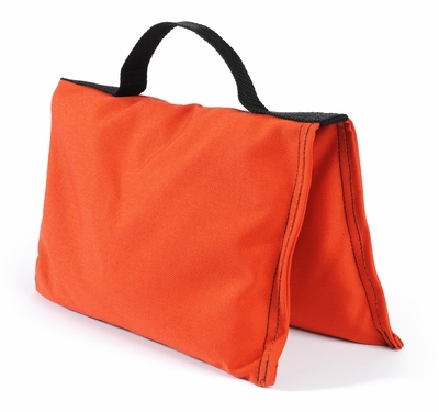Filled Heavy Duty Saddle Sandbag 10lb Orange