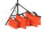 Filled Heavy Duty Saddle Sandbag 10lb Orange