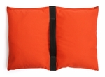 Filled Heavy Duty Saddle Sandbag 30lb Orange