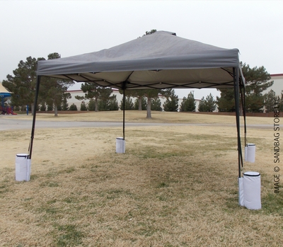 Canopy Sandbags White 4 Pack