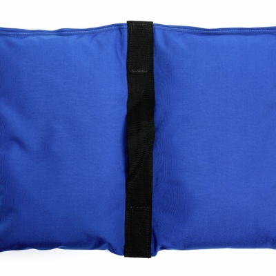 Saddle Sandbag (50 lb Pre-Filled, X-Large, Heavy Duty) - Blue