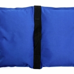 Saddle Sandbag (50 lb Pre-Filled, X-Large, Heavy Duty) - Blue