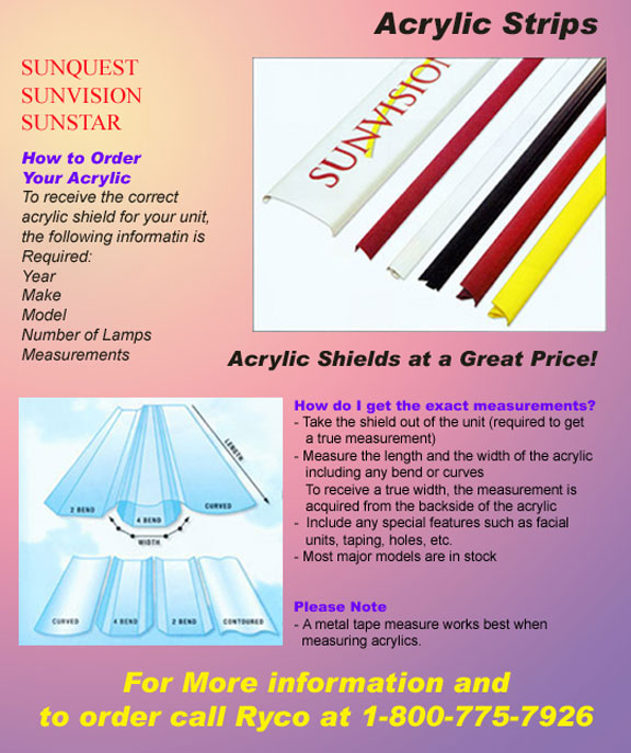 Tanning Bed Acrylics