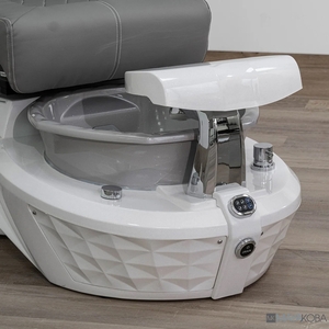 GEOM I Pedicure Spa Base & Bowl - Glacial White/Stone Grey