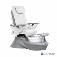 GEOM I Pedicure Spa with FX Chair Top - WHITE