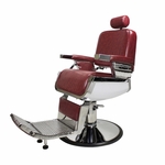 Lincoln Barber Chair Crimson