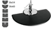 Comfort Zone Salon Half Round Mat 36"X60X3/4" Thick 3660 Comfort Zone Salon Half Round Mat 36"X60X3/4" Thick 3660