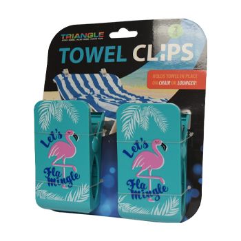 NEW! Towel Clips Flamingo