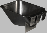 #30 cup V bottom, 1/2 pint, rectangular 