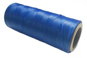 Waxed tie string 100 yard BLUE narrow