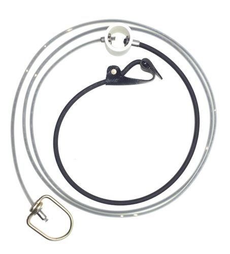 Rubber cord SLIP hitch on WEED EATER cord - with metal swivel (DOZEN) Rubber cord SLIP hitch on WEED EATER cord - with metal swivel (DOZEN)