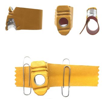 Mexican Botana, leather covered aluminum #05 