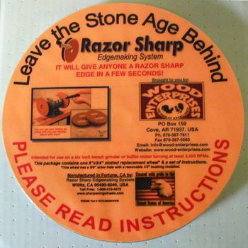 Buffing Wheel  8" x 3/4"  slotted paper