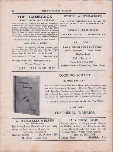 Cocking Science (Old Family)