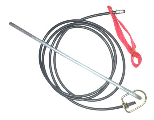 Doubled nylon hitch on rubber cord with metal swivel & stakes (DOZEN) (+ freight)