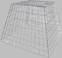 Drop Pen, Galvanized Pyramid Shape