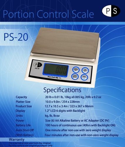 Electronic Scale  PS-20 (+freight)
